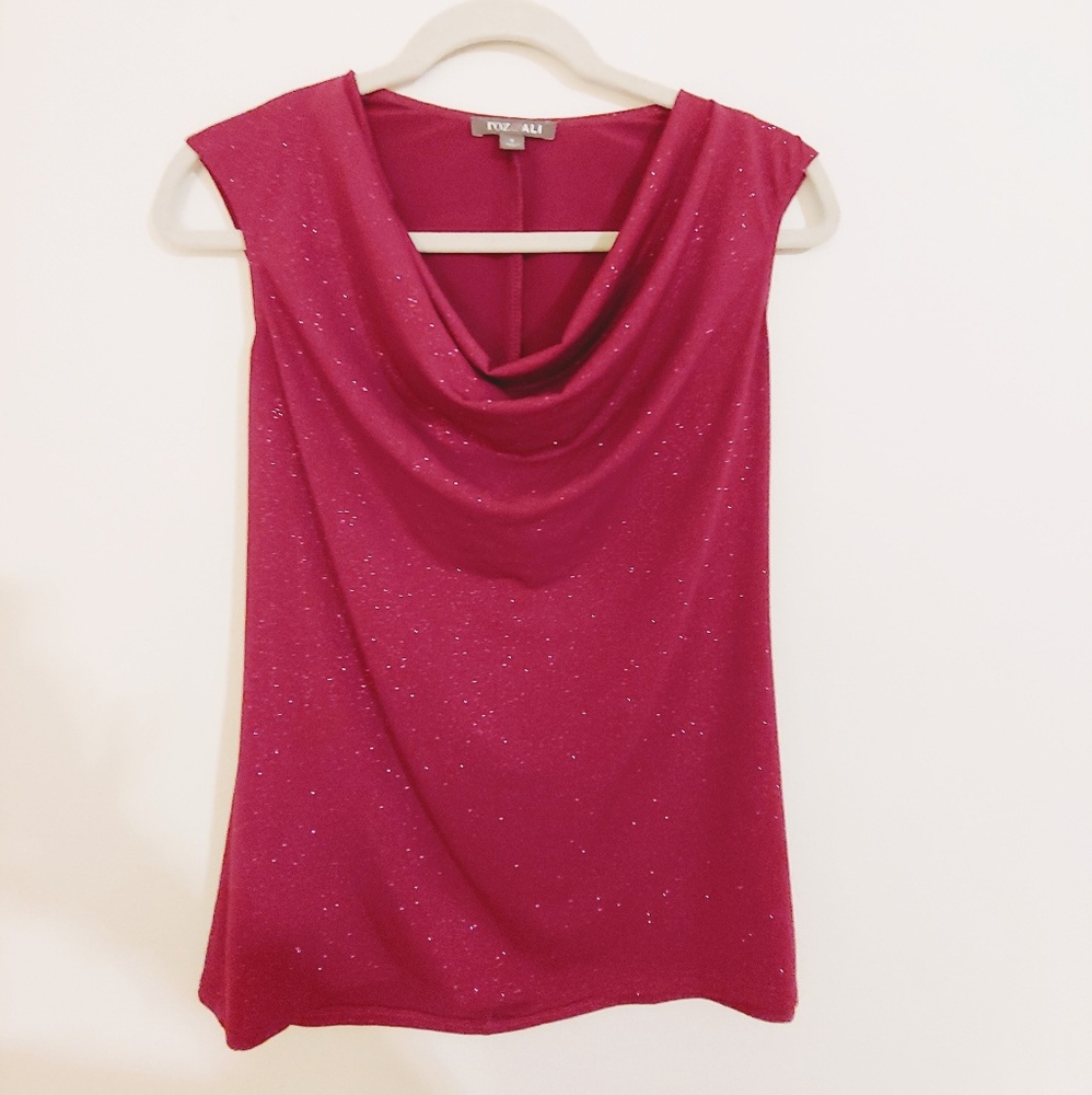 Roz & Ali Sparkly Pink Cute Top!